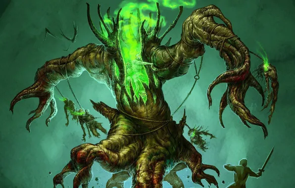 Picture tree, monster, warrior, undead, dead, ENT