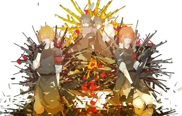 Picture weapons, anime, art, Vocaloid, Vocaloid, characters