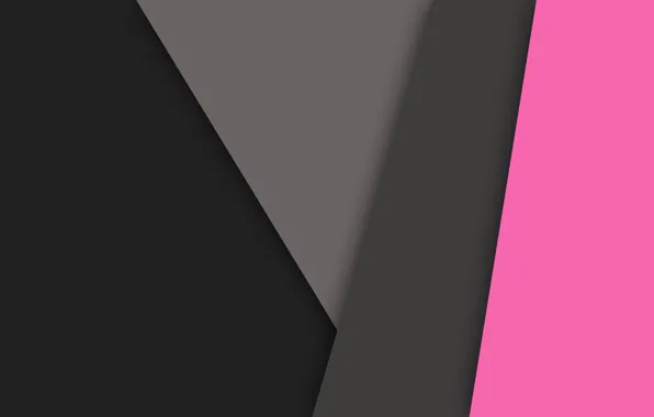 Picture line, pink, black, Android, geometry, design, color, material