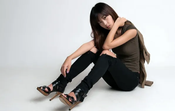 Picture girl, pose, Asian