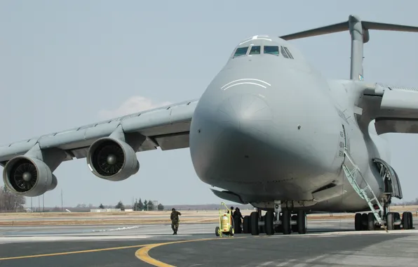 Picture strip, engines, ladder, state, Air Force Base, landing, Delaware, Dover, C-5 Galaxy