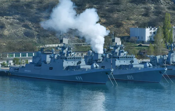 Picture pier, frigates, Sevastopol, the project 11356