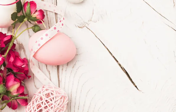 Picture flowers, eggs, spring, Easter, flowers, spring, Easter, eggs, decoration, Happy