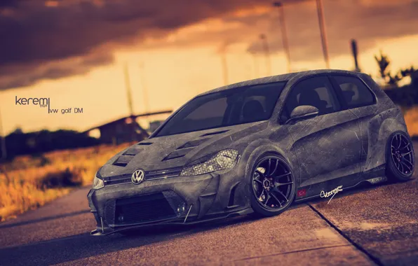 Picture volkswagen, golf, design, Kerem çayci, death machine