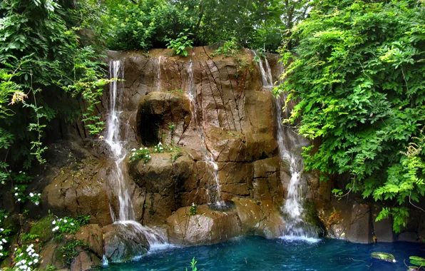 Picture Stream, Waterfall, Stones, Missouri, USA, USA, St. Louis, Nature, Waterfall, Missouri, Flow, St.Louis