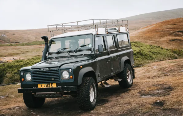 Picture Land Rover, Lights, Defender, Offroad, Rod Long