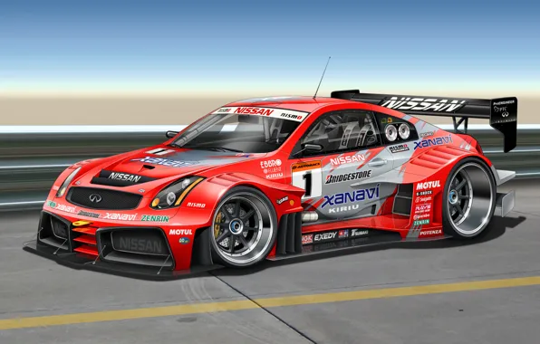 Picture art, Infiniti, infiniti, front, stickers, race car, G-Series, kit, decal, labels, G35