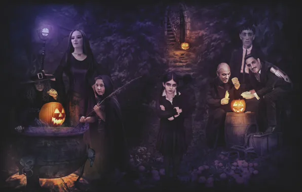 Picture movie, HALLOWEEN, ADDAMS family