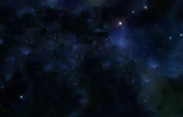 Picture stars, blue, nebula, galaxy