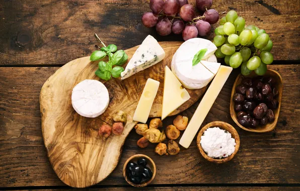 Picture cheese, grapes, olives, grapes, cheese, olive