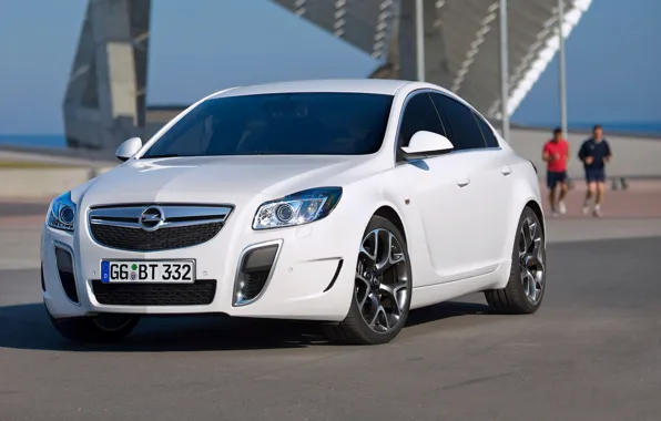 Picture White, Machine, Logo, Opel, Insignia, Opel, Car