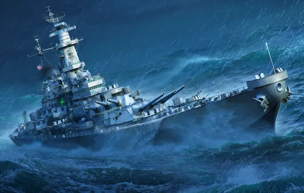 Picture Storm, Missouri, World of Warships, Battleship