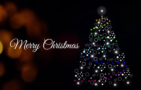 Picture lights, lights, holiday, the inscription, graphics, vector, Christmas, New year