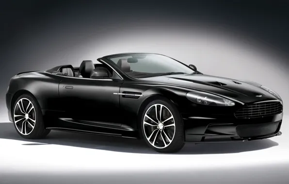 Picture auto, black, Aston-Martin