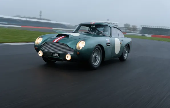 Picture Aston Martin, Speed, Asphalt, Lights, Track, Classic, 2018, Classic car, 1958, DB4, Sports car, Aston …