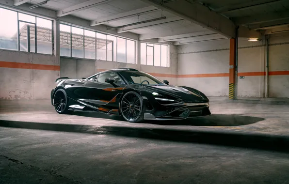 Picture McLaren, Black, Side, Novitec, 765LT, McLaren 765LT, Novitec McLaren 765LT