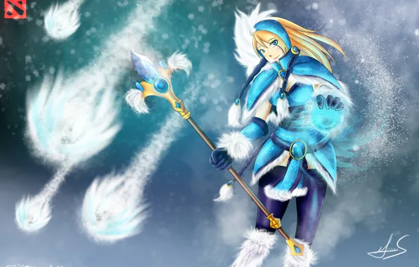 Picture Girl, Game, Game, Crystal Maiden, Defense of the Ancients, Dota 2, DotA 2, Rylai