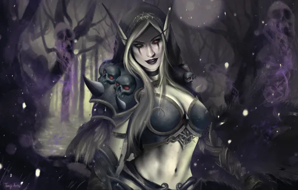 Picture WOW, Blizzard, Art, WarCraft, Sylvanas Windrunner, Sylvanas, World of WarCraft, by Toni Spagnoletti, Toni Spagnoletti