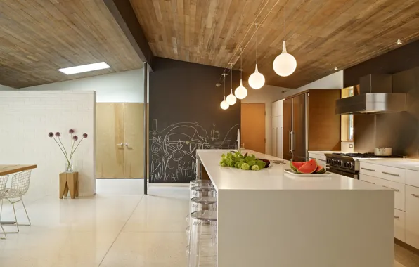 Picture design, style, interior, kitchen, dining room, by DeForest Architects, Lakewood Mid-Century