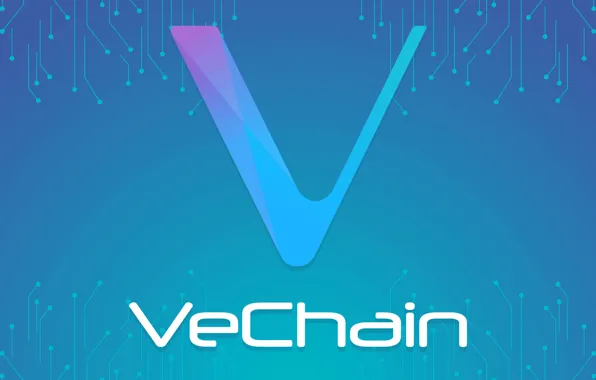 Picture logo, logo, turquoise, fon, vechain, vet