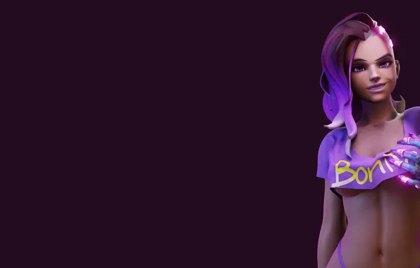 Picture character, pretty, Overwatch, Sombra