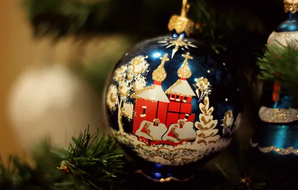 Picture macro, toy, Tree, bokeh