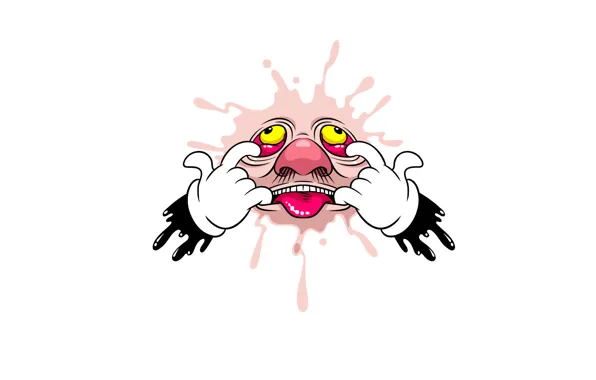 Picture language, eyes, face, grimace
