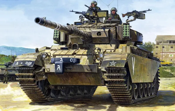 Picture Centurion, British medium tank, The IDF, Israeli the name of the English heavy, Shot Kal