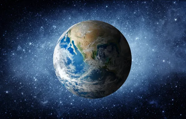 Picture clouds, planet earth, oceans, north america, central america