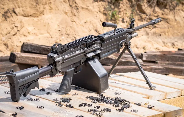Picture weapons, machine gun, the shooting range