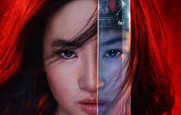 Picture look, girl, sword, Mulan, Mulan, Mulan (2020)