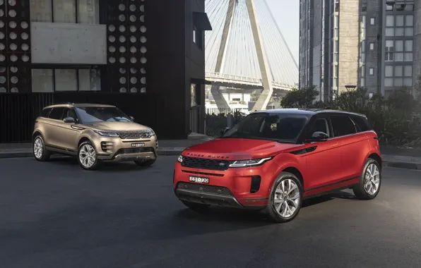 Picture auto, the city, house, Land Rover, Range Rover, Evoque, crossover