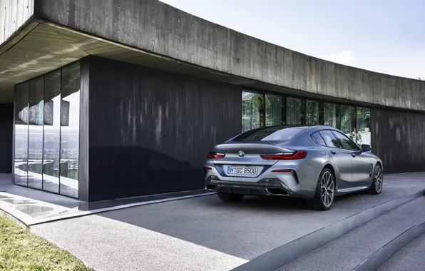 Picture glass, house, coupe, shadow, BMW, Gran Coupe, 8-Series, 2019, the four-door coupe, Eight, G16