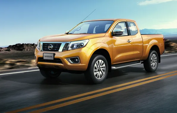 Picture road, Nissan, truck, pickup, Navara