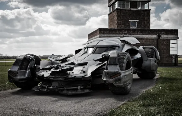 Picture auto, batman, machine gun, batmobile