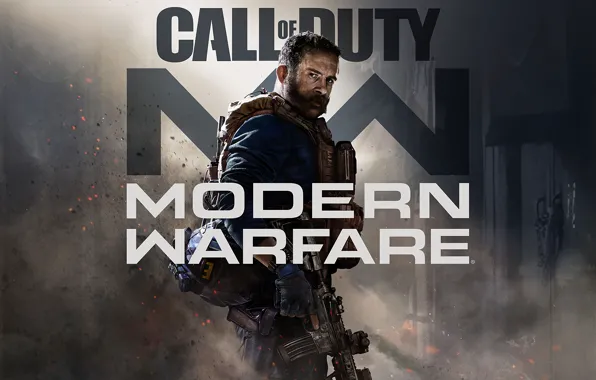 Picture look, weapons, logo, logo, equipment, equipment, Call Of Duty, Modern Warfare, 2019