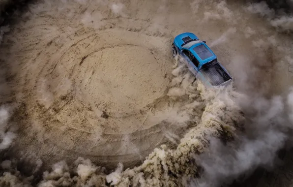 Picture Ford, Dust, Speed, Skid, Raptor, F-150, 2019, Ford F-150 Raptor