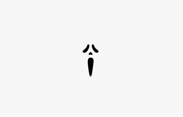 Picture face, the film, minimalism, white background, horror, Creek