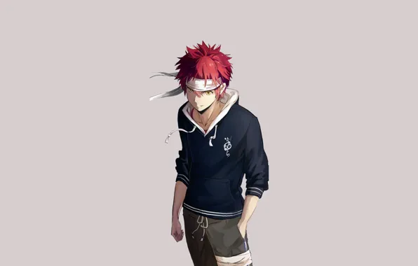 Picture minimalism, guy, Soma, Shokugeki No Soma