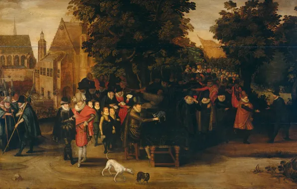 Picture oil, picture, Adrian van de Venne, Adriaen van de Venne, A Satire on Dutch Politics, …