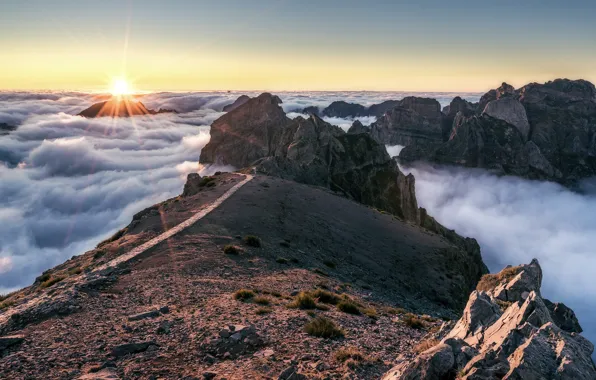 Picture the sky, mountains, nature