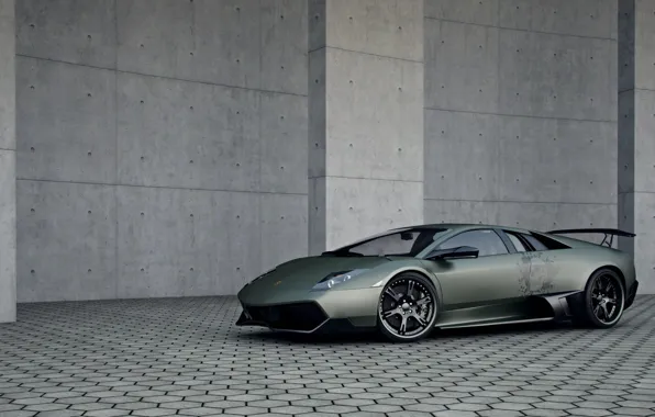 Picture wall, pavers, vinyl, supercar, LP 720, LAMBORGHINI murcielago