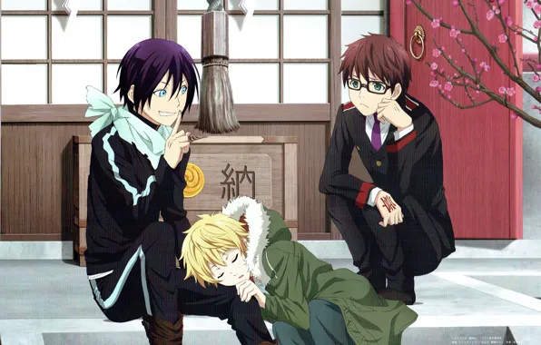 Picture noragami, Yato, Yukine, A homeless God, Kazuma