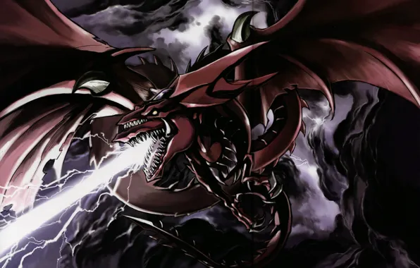 Picture dragon, art, mouth, Yu-Gi-Oh!