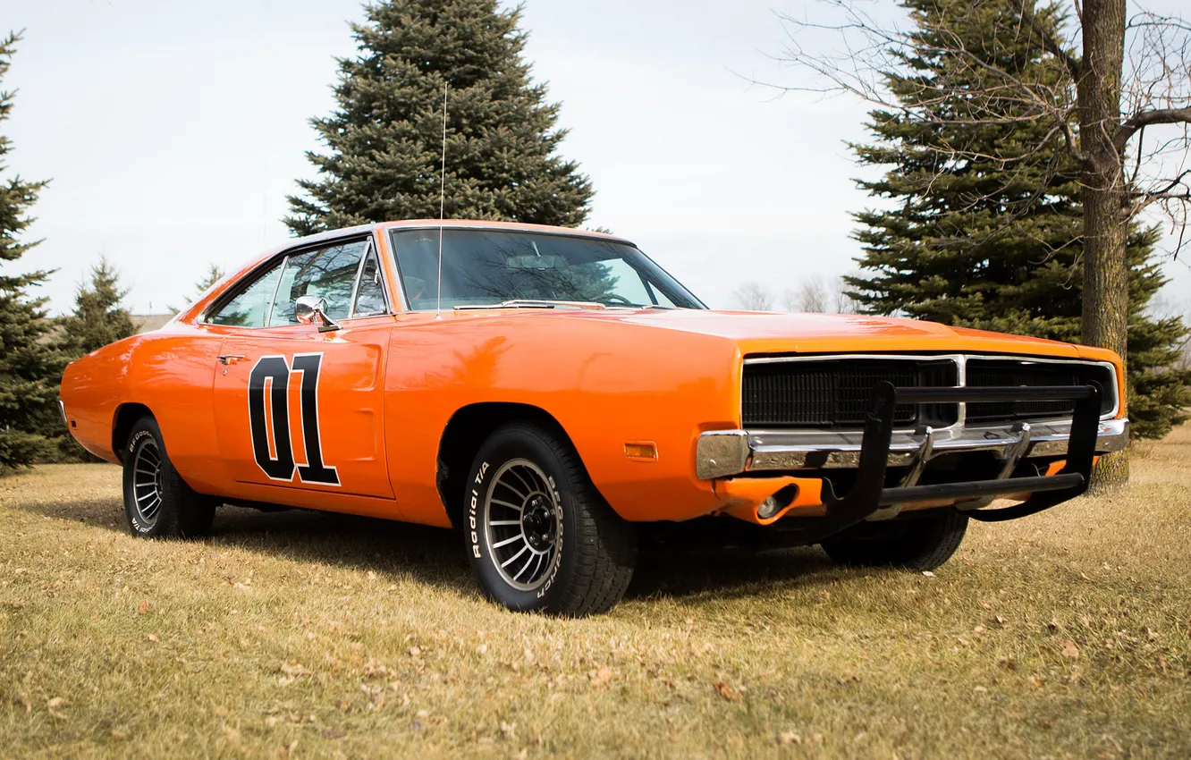 Photo wallpaper 1969, Dodge, Dodge, Charger, the charger, General Lee
