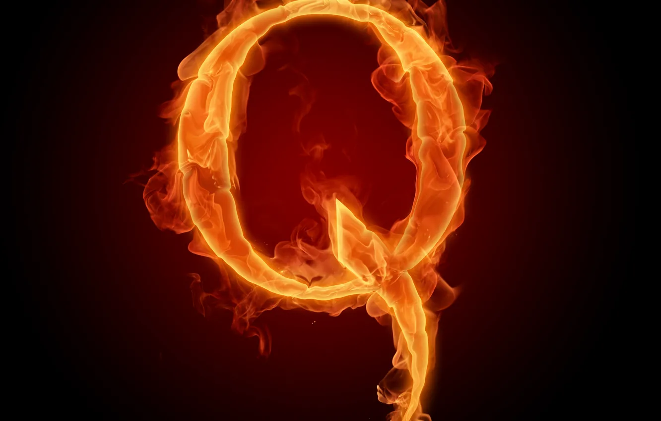 Photo wallpaper lights, letters, flame, Wallpaper, Litera