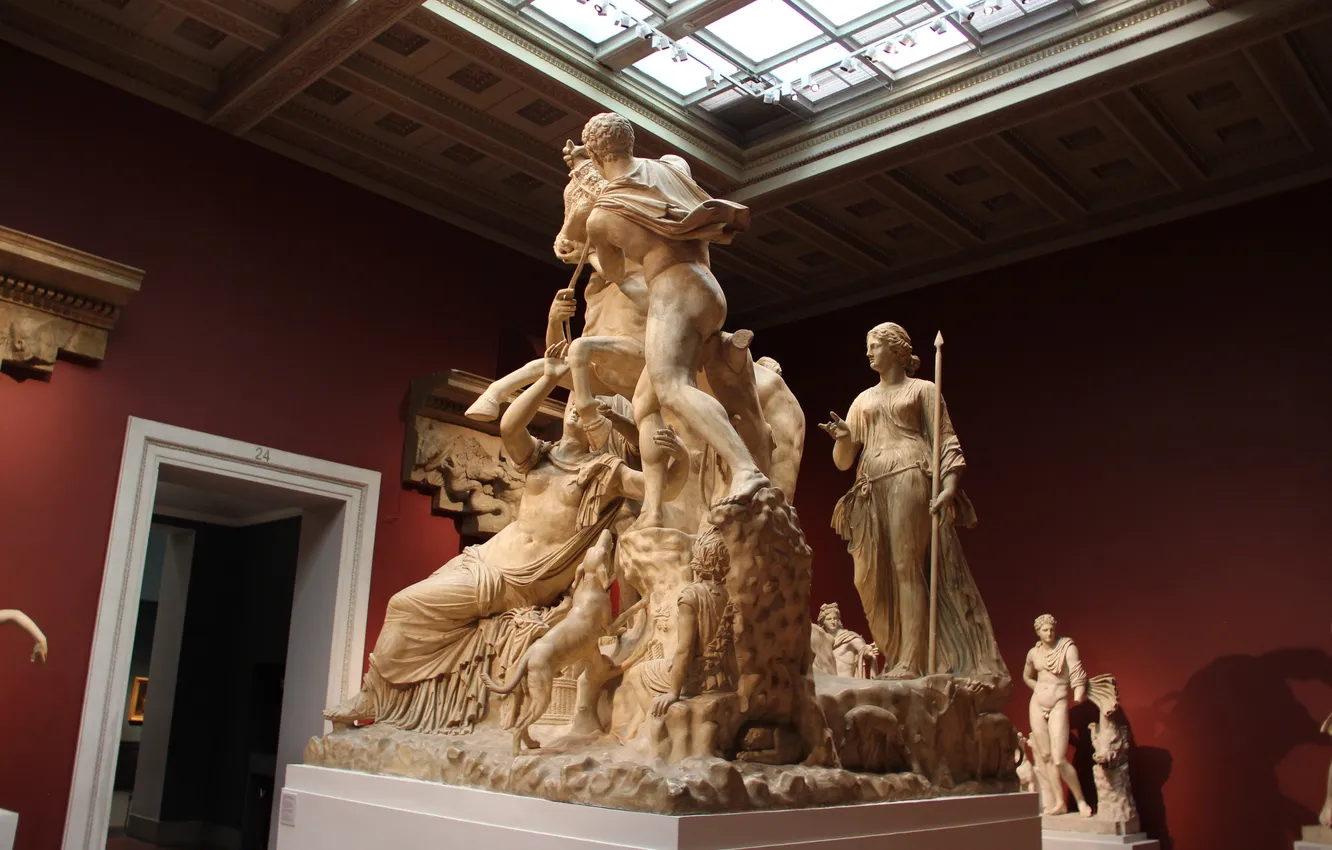 Photo wallpaper Statue, Moscow, Sculpture, Cast, The Pushkin State Museum, The Farnese Bull, Tavriks, Taurix