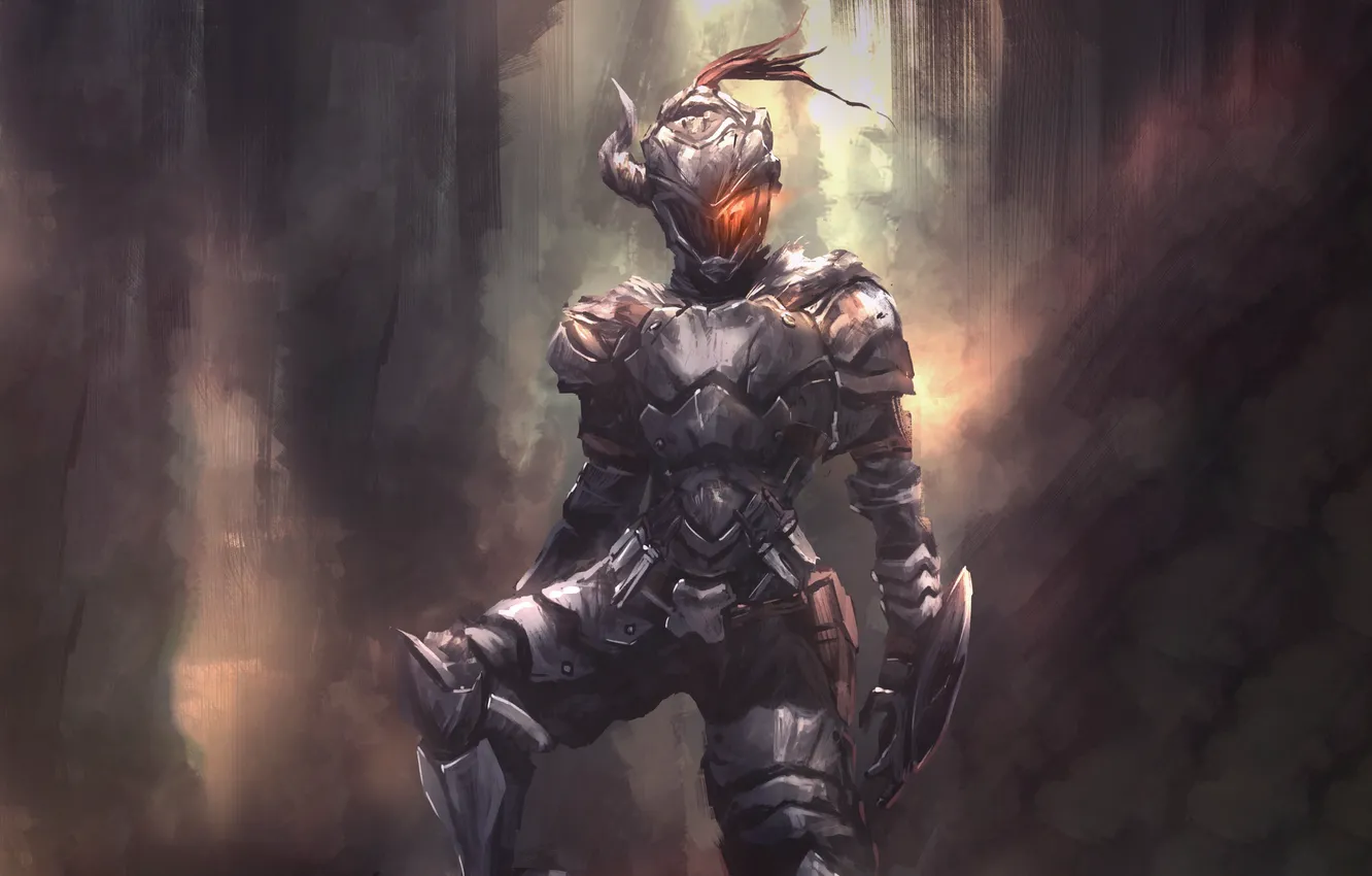 Photo wallpaper armor, warrior, helmet, knight, Goblin Slayer