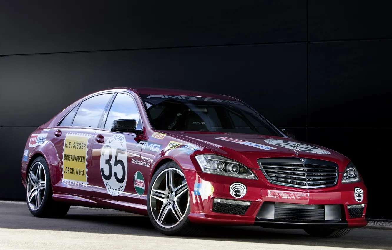 Photo wallpaper Mercedes-Benz, AMG, Sport, S-Class, S63, Show Car, 221