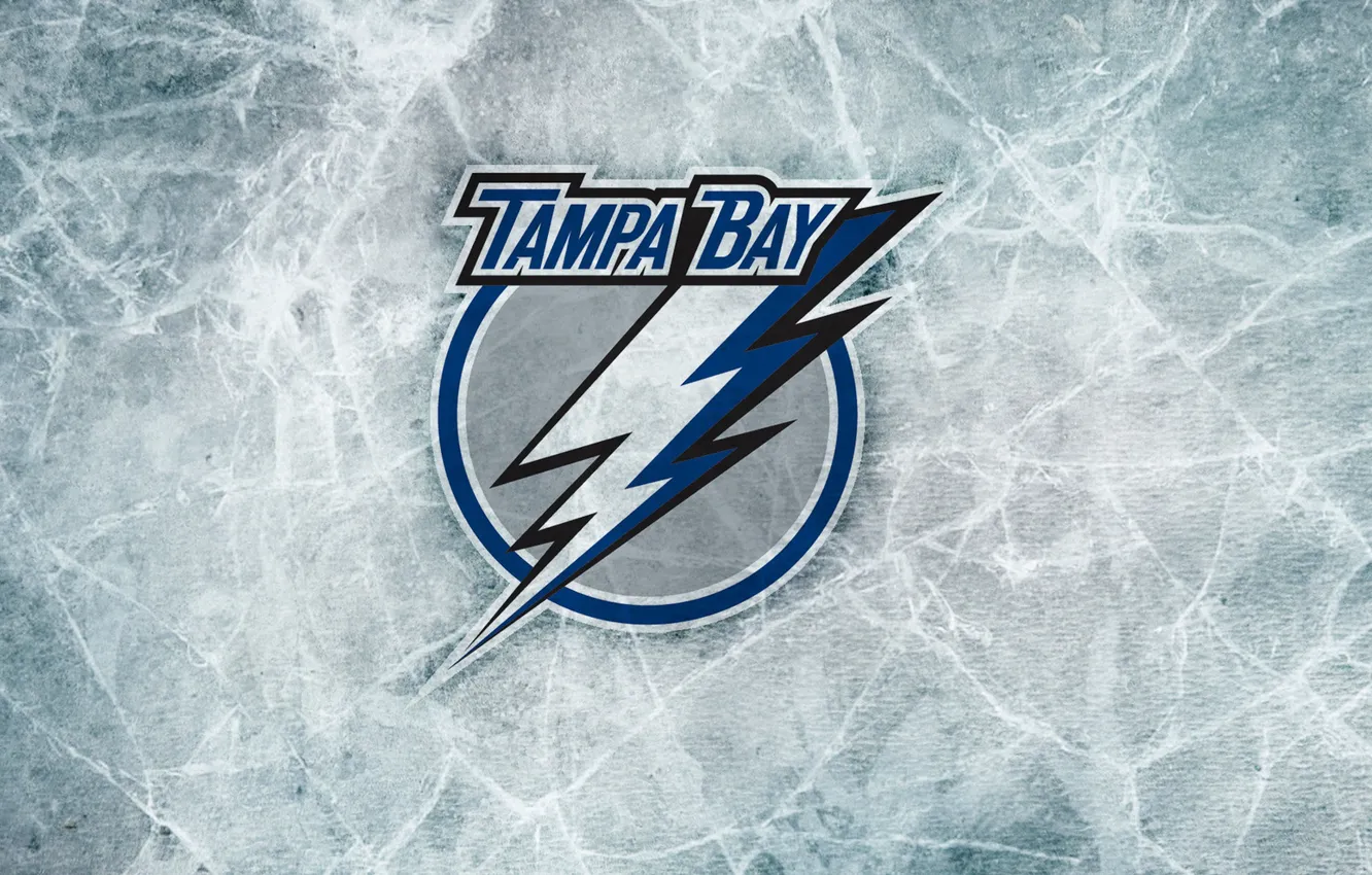 Photo wallpaper logo, hockey, NHL, NHL, Tampa Bay Lightning, Tampa Bay Lightning, Amali Arena